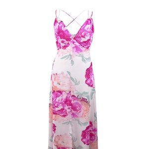 Calvin Klein Pink Floral Maxi Dress